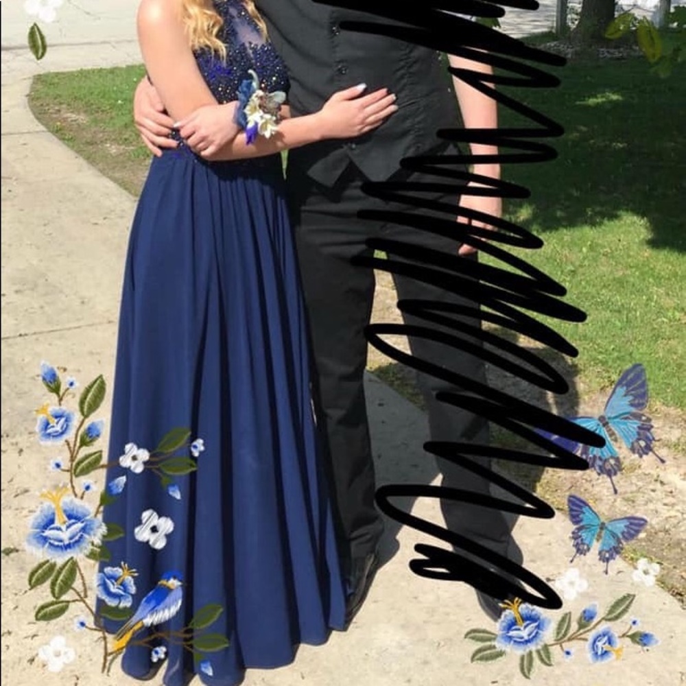 Navy Blue Prom dress